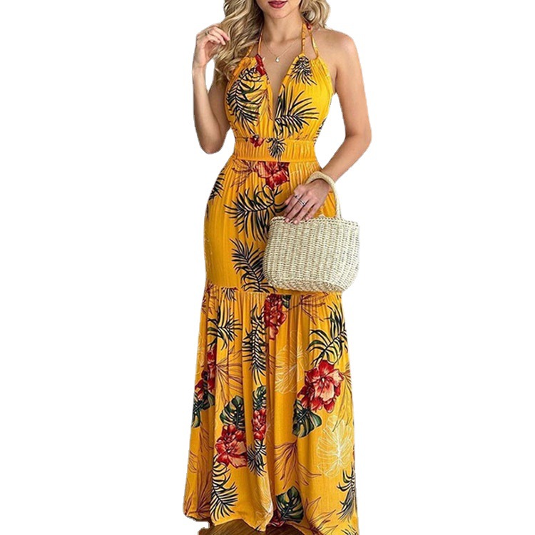 Abito Lungo Floreale Maxi con  - Maxi Dress Halter recensione e prezzo