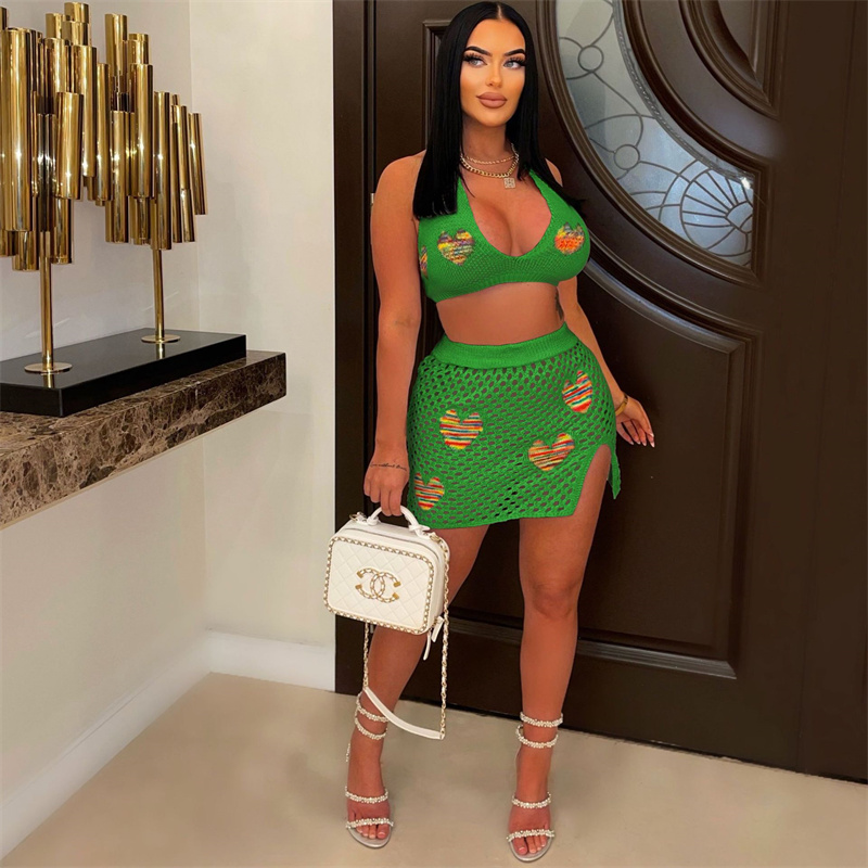 Set di gonne a 2 pezzi scavate - Crop Top Crochet recensione e prezzo