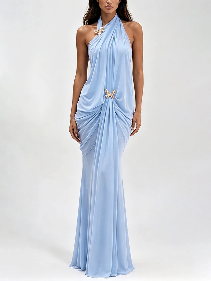 Abito lungo da donna elegante, - Maxi Dress Halter recensione e prezzo